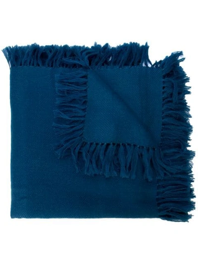 Shop Isabel Marant 'zila' Schal In Blue