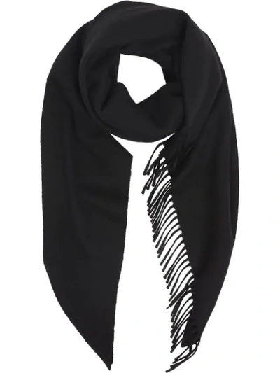 Shop Burberry The  Bandana In Embroidered Cashmere In Black
