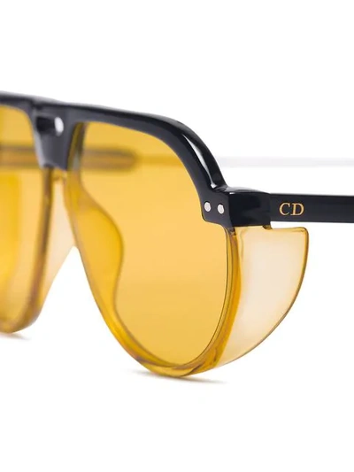 Shop Dior Club 3 Aviator Sunglasses In Brown