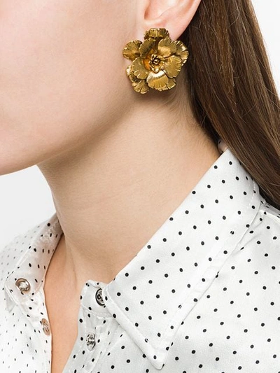 Shop Jennifer Behr Juniper Earrings In Gold