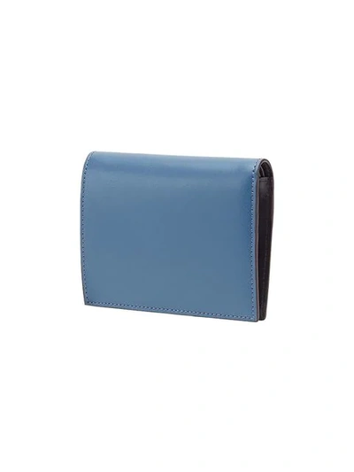 Shop Fendi By The Way Compact Wallet - Blue