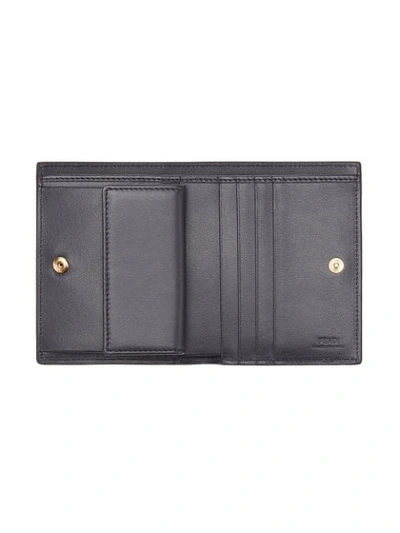 Shop Fendi By The Way Compact Wallet - Blue