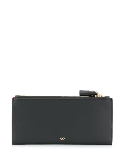 Shop Anya Hindmarch Double Zipped Wallet In Black