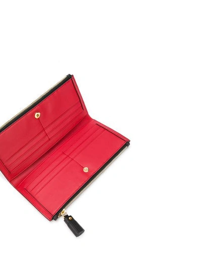 Shop Anya Hindmarch Double Zipped Wallet In Black