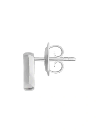 Shop Gucci Silver Interlocking G Earrings In Metallic