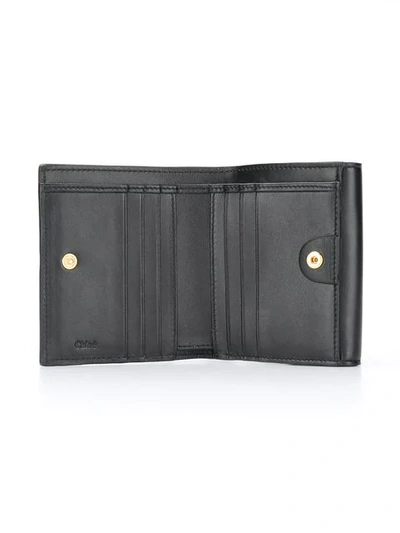Shop Chloé Tess Small Wallet In Black