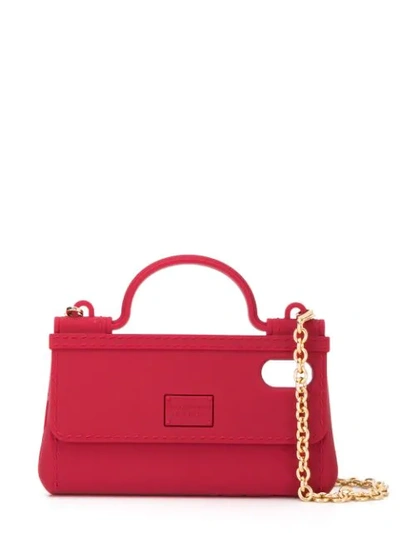 Shop Dolce & Gabbana Handbag Phonecase - Red