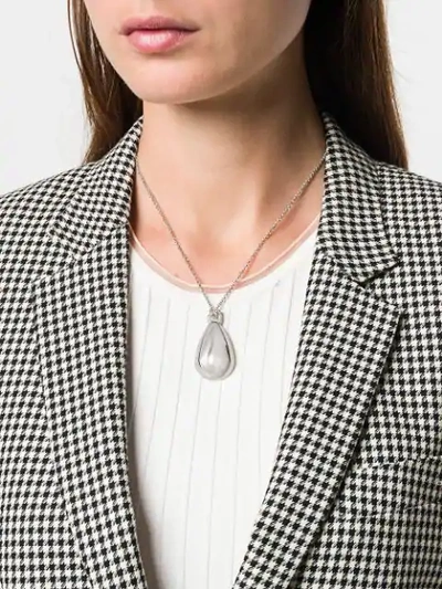 Shop Charlotte Chesnais Petit Petal Necklace In Silver