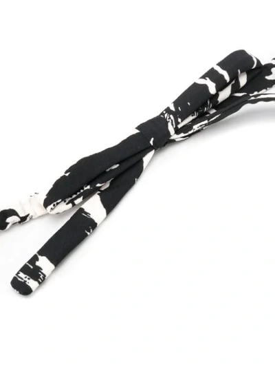 Shop N°21 Zebra Print Bow Front Belt In Black