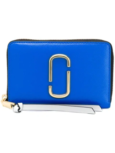 Shop Marc Jacobs Snapshot Wallet In Blue