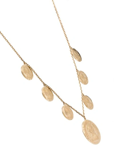 Shop Anissa Kermiche 18k Yellow Gold Louise Coin Necklace