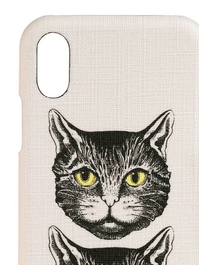 Shop Gucci Iphone X/xs Case With Mystic Cat In Neutrals