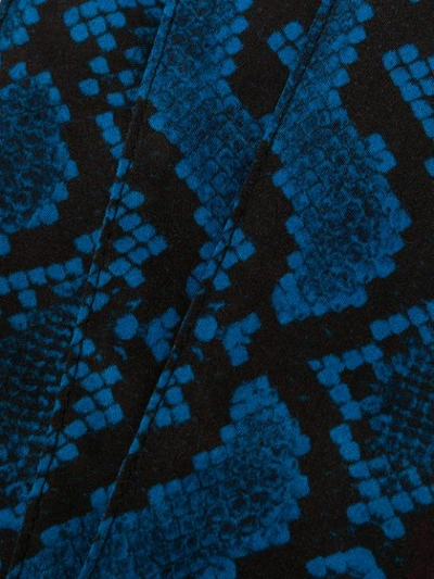 ANDAMANE 蛇纹印花围巾 - 蓝色