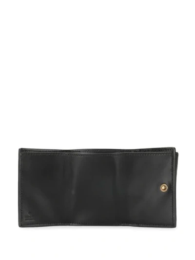 Shop Gucci Feline Head Wallet In Black