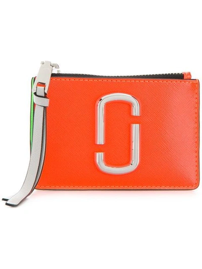 Shop Marc Jacobs Snapshot Mini Compact Wallet In Orange