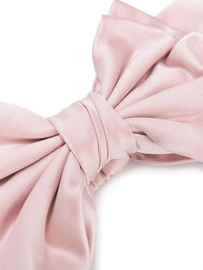 Shop Maison Michel Betty Bow Headband In Pink