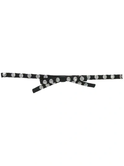 Shop N°21 Studded Bow In Black