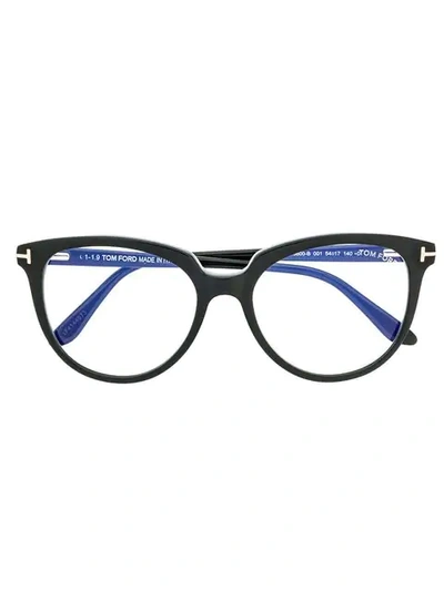 Shop Tom Ford Cat Eye Glasses In 001 Black