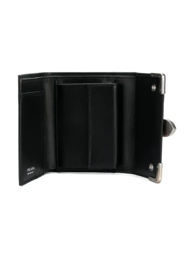Shop Prada Cahier Wallet - Black