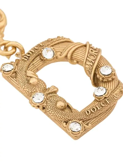 Shop Dolce & Gabbana Logo Heart Earrings In Zoo00 Gold/red