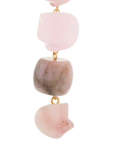 Shop Cult Gaia Drop Stones Earring In Pink