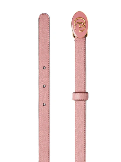 Shop Gucci Gürtel Mit Ovaler Schnalle In 5808 Pink