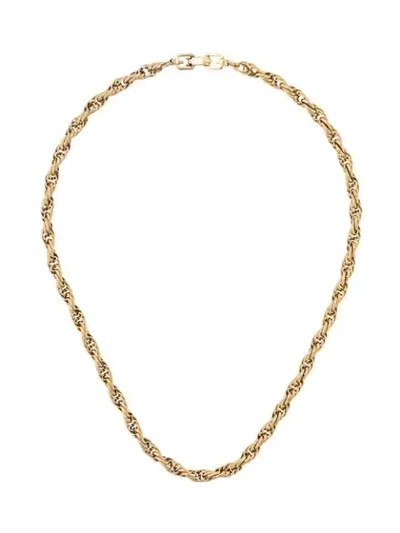 Shop Givenchy Twisted Chain Necklace - Gold
