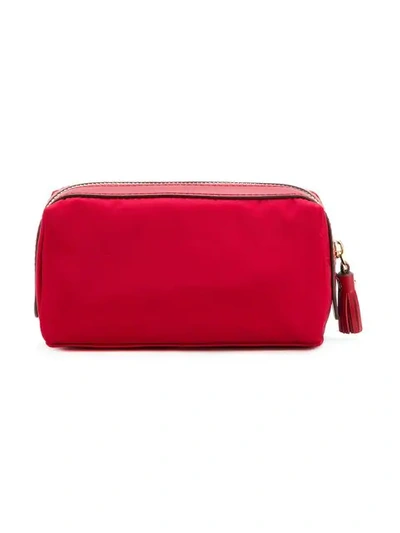 Shop Anya Hindmarch Girlie Make-up Bags In Red