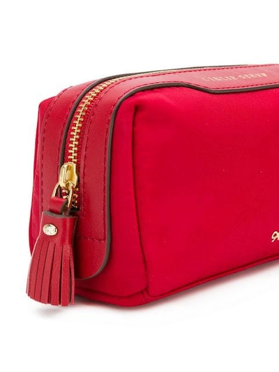 Shop Anya Hindmarch Girlie Make-up Bags In Red