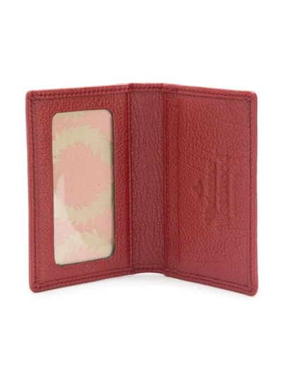 VIVIENNE WESTWOOD SMALL CARD HOLDER - 红色