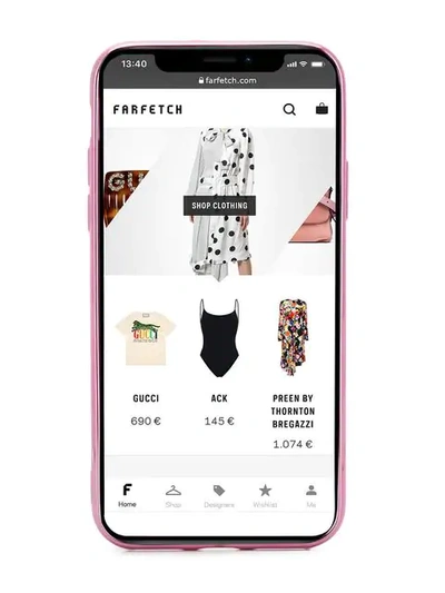 Shop Chiara Ferragni Flirting Iphone X Case In Pink