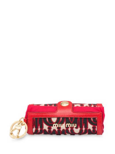 Shop Miu Miu Keychain Bag Trick - Red