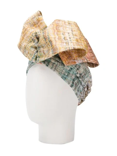 Shop Missoni Bow Hat In Blue