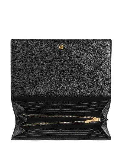 Shop Gucci Zumi Continental Wallet In Black