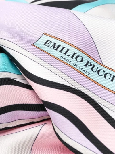 EMILIO PUCCI LA VILLA PRINK ROMBO真丝围巾 - 紫色