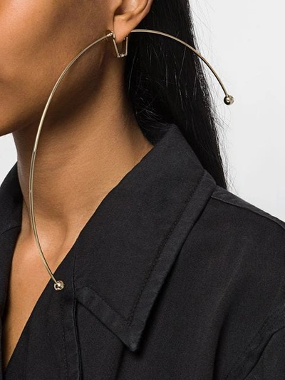 Shop Y/project Oversized Half-hopp Earrings - Gold