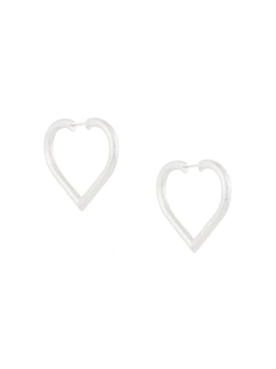 Shop Meadowlark Love Medium Hoop Earrings In Metallic
