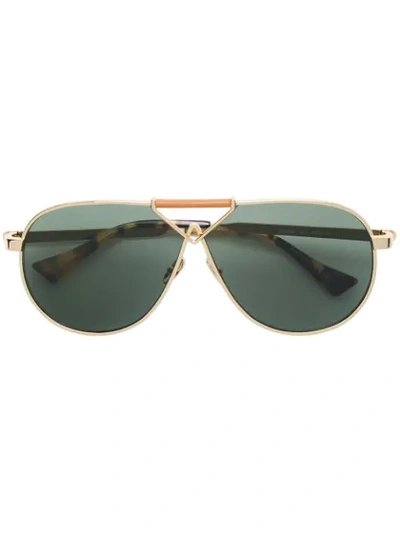 Shop Altuzarra Aviator Frames Sunglasses In Metallic