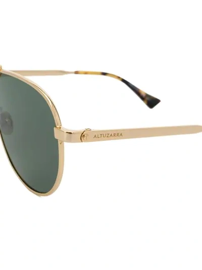 Shop Altuzarra Aviator Frames Sunglasses In Metallic