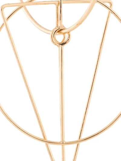 Shop Mercedes Salazar Geometric Shape Earrings In Gold