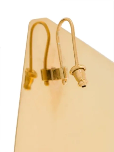 Shop Ambush Casette Earrings In Metallic