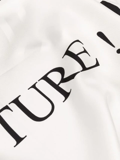 Shop Moschino Couture Logo Foulard In White