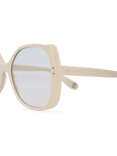 Shop Gucci Oversize Square-frame Sunglasses In White