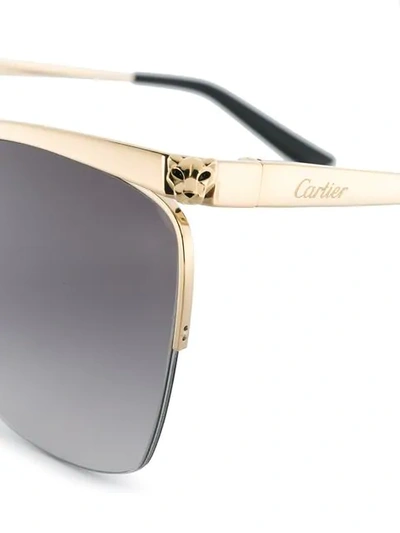 Shop Cartier ' Sonnenbrille In Gold