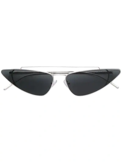 Shop Prada Eyewear Ultravox Cat-eye Sunglasses - Silver