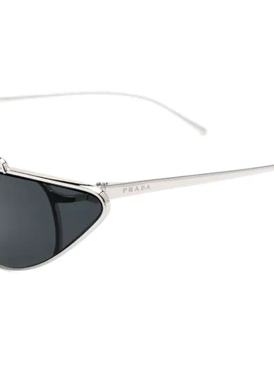 Shop Prada Eyewear Ultravox Cat-eye Sunglasses - Silver