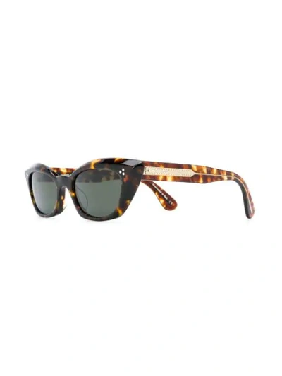 Shop Oliver Peoples Bianka Sunglasses In Brown