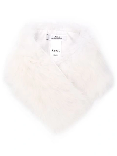 Shop Desa 1972 Fur Scarf In White