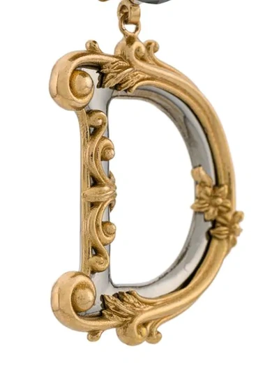 Shop Dolce & Gabbana Clip-on Earrings In Gold