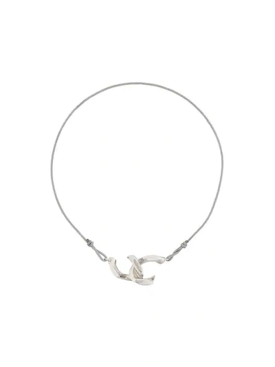 Shop Annelise Michelson Dechainee Cord Bracelet In Silver